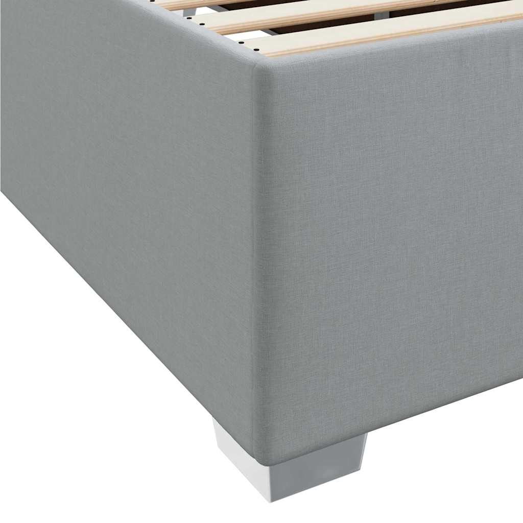 Σκελετός Κρεβατιού με στρώμα Ανοιχτό γκρι 140 x 200 cm ύφασμα