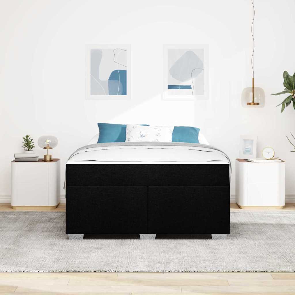 Σκελετός Κρεβατιού με στρώμα Μαύρο 140 x 200 cm ύφασμα - Pakobazaar