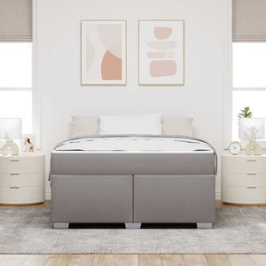 Σκελετός Κρεβατιού Taupe 140 x 200 cm ύφασμα