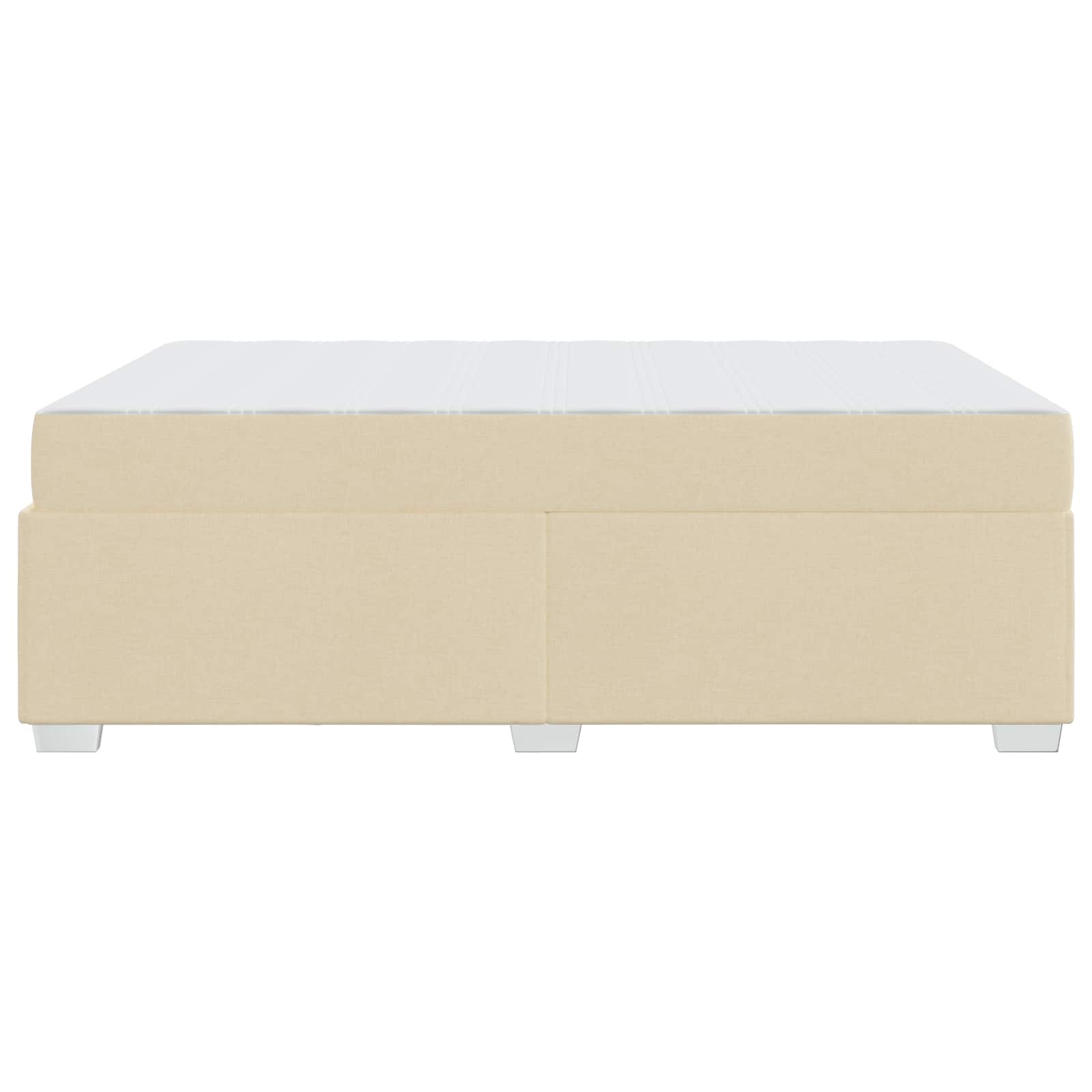 Σκελετός Κρεβατιού με στρώμα Κρεμ 160 x 200 cm ύφασμα - Pakobazaar