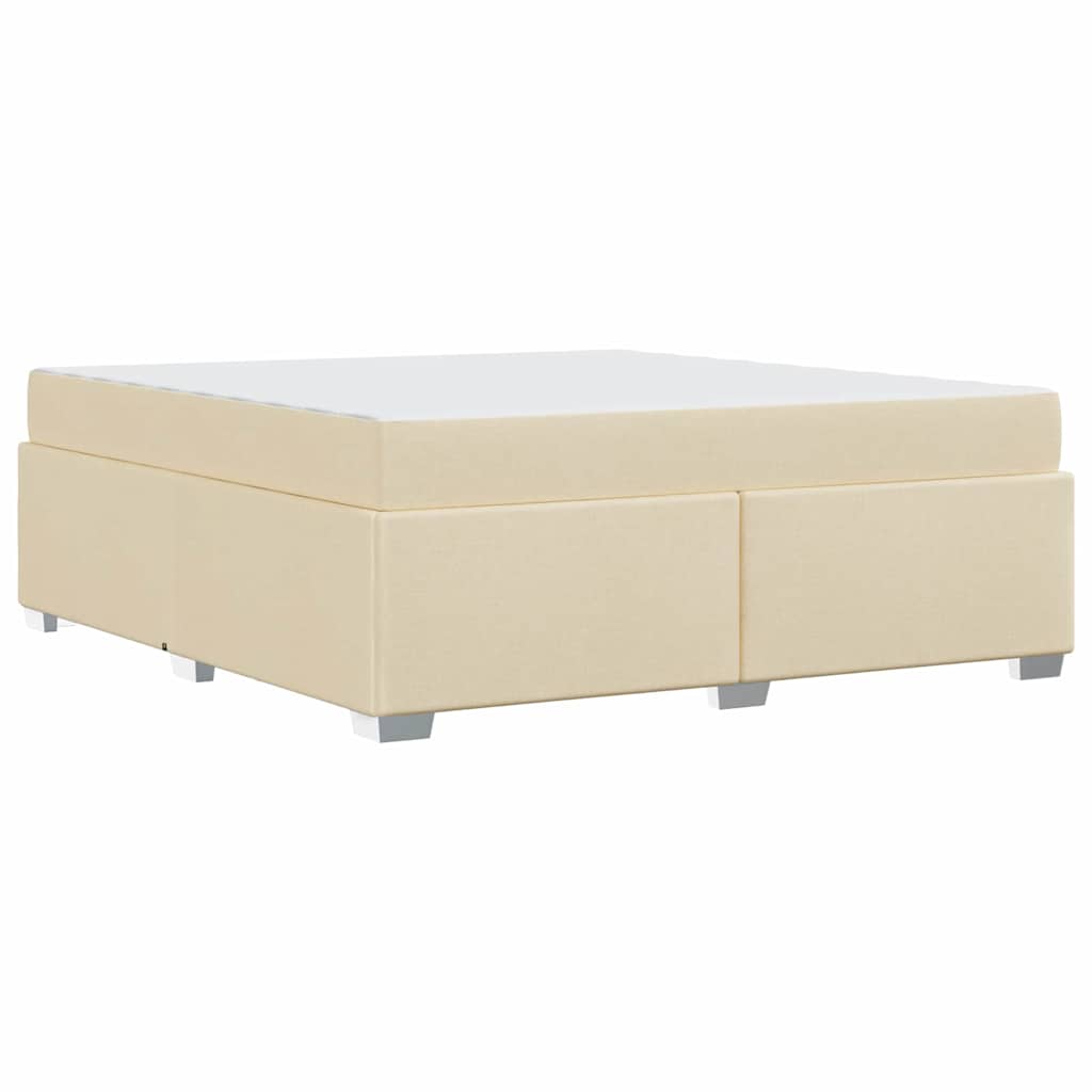 Σκελετός Κρεβατιού με στρώμα Κρεμ 180 x 200 cm ύφασμα - Pakobazaar