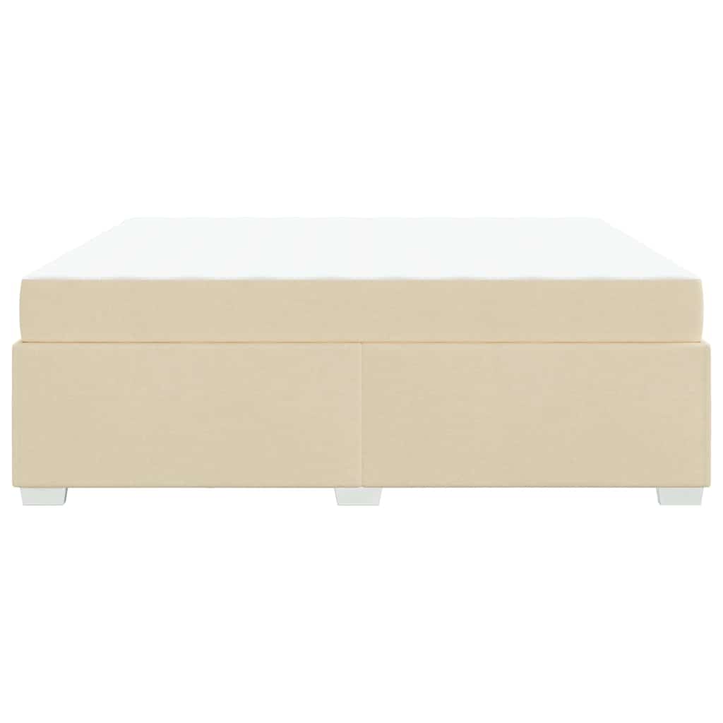 Σκελετός Κρεβατιού με στρώμα Κρεμ 180 x 200 cm ύφασμα - Pakobazaar