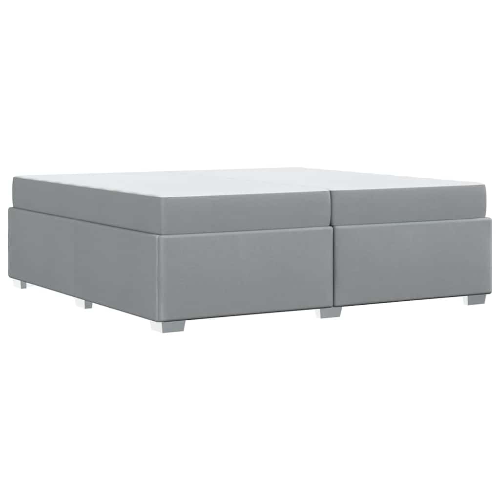 Σκελετός Κρεβατιού με στρώμα Ανοιχτό γκρι 200 x 200 cm ύφασμα - Pakobazaar