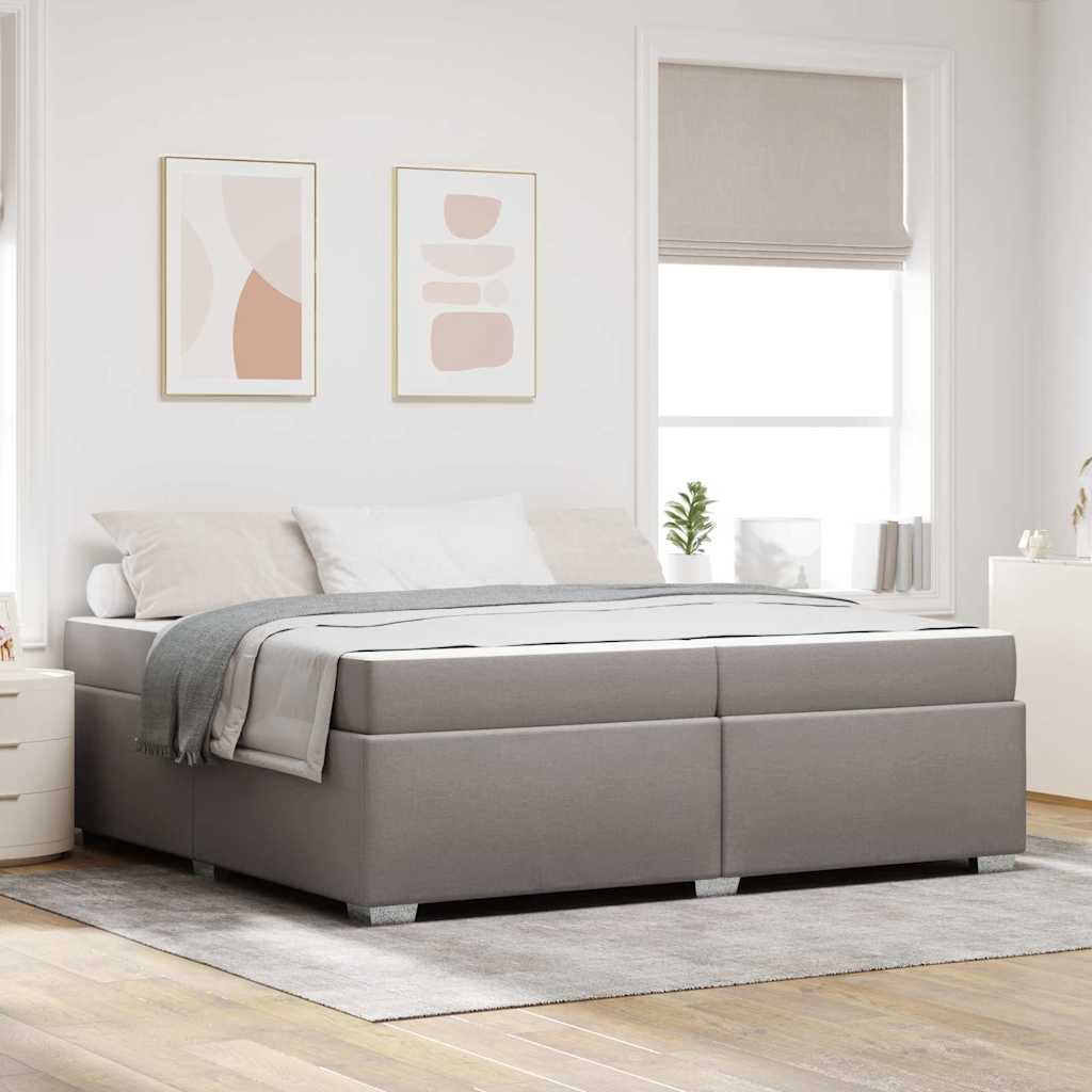 Σκελετός Κρεβατιού με στρώμα Taupe 200 x 200 cm ύφασμα