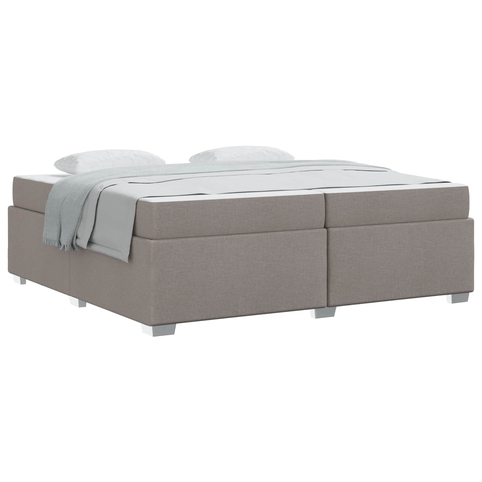 Σκελετός Κρεβατιού με στρώμα Taupe 200 x 200 cm ύφασμα