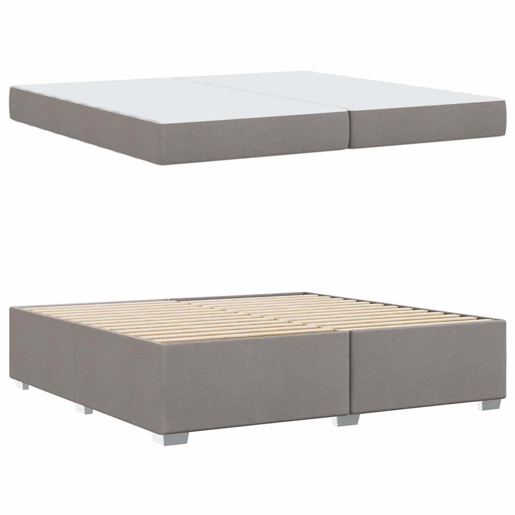 Σκελετός Κρεβατιού με στρώμα Taupe 200 x 200 cm ύφασμα