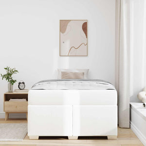 Σκελετός Κρεβατιού Λευκό 120 x 190 cm ύφασμα