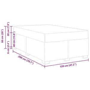 Σκελετός Κρεβατιού με στρώμα Μαύρο 120 x 200 cm ύφασμα - Pakobazaar