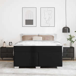 Σκελετός Κρεβατιού Μαύρο 160 x 200 cm PVC