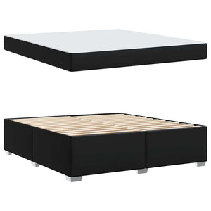 Σκελετός Κρεβατιού Μαύρο 180 x 200 cm PVC