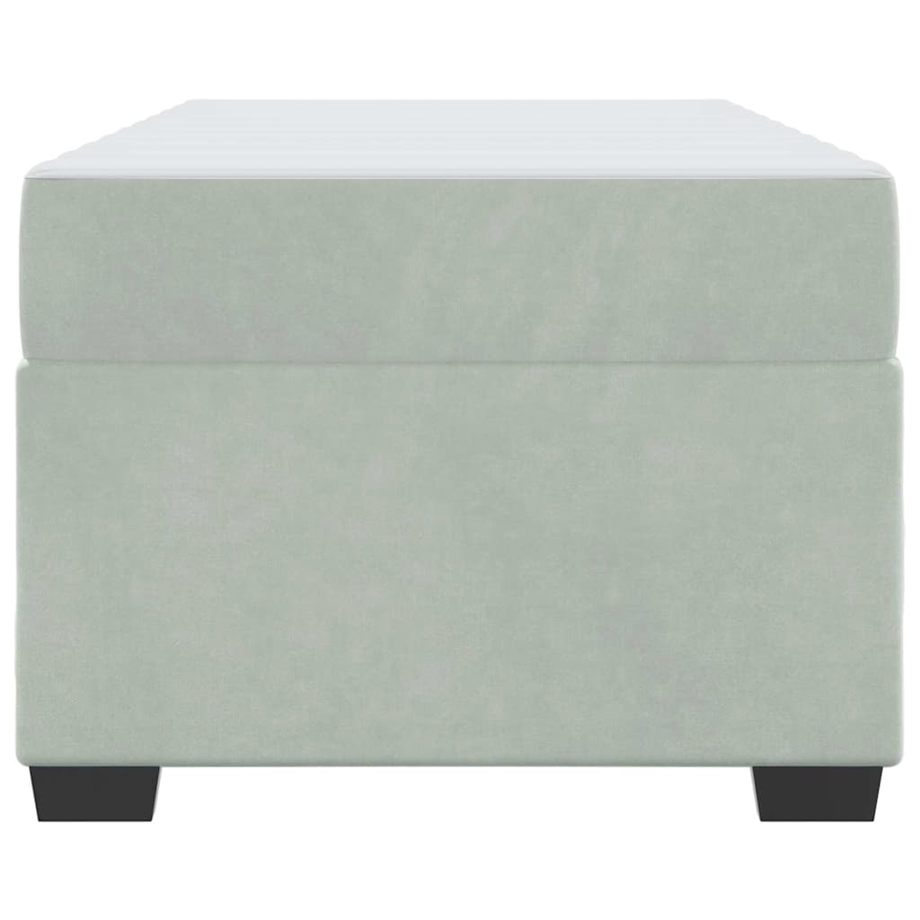 Σκελετός Κρεβατιού με στρώμα Ανοιχτό γκρι 90 x 190 cm ύφασμα - Pakobazaar