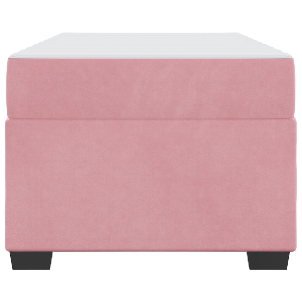 Σκελετός Κρεβατιού με στρώμα Ροζ 90 x 190 cm ύφασμα