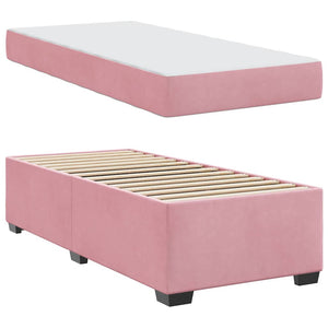 Σκελετός Κρεβατιού με στρώμα Ροζ 100 x 200 cm ύφασμα - Pakobazaar