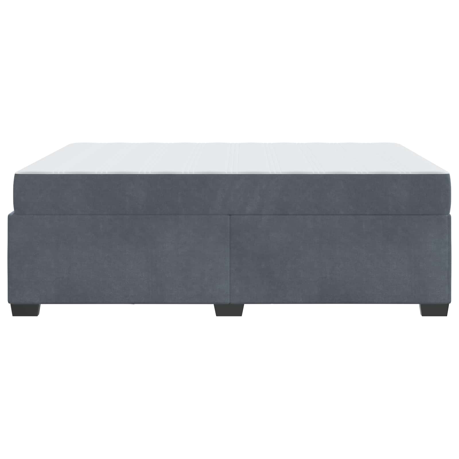 Σκελετός Κρεβατιού με στρώμα Σκούρο Γκρι 140 x 200 cm ύφασμα