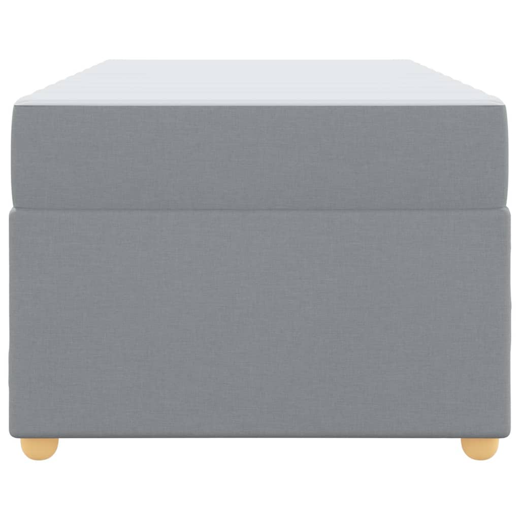 Σκελετός Κρεβατιού με στρώμα Ανοιχτό γκρι 90 x 190 cm ύφασμα - Pakobazaar