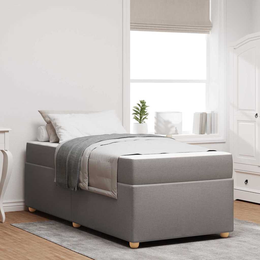 Σκελετός Κρεβατιού με στρώμα Taupe 90 x 200 cm ύφασμα