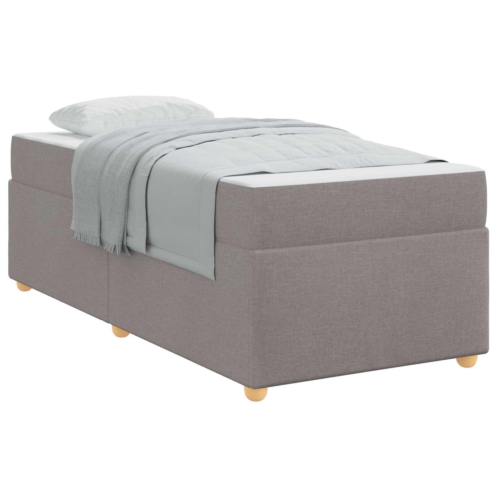 Σκελετός Κρεβατιού με στρώμα Taupe 90 x 200 cm ύφασμα