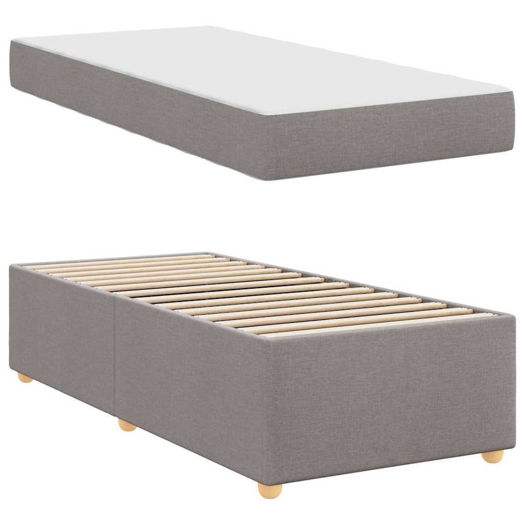 Σκελετός Κρεβατιού με στρώμα Taupe 90 x 200 cm ύφασμα