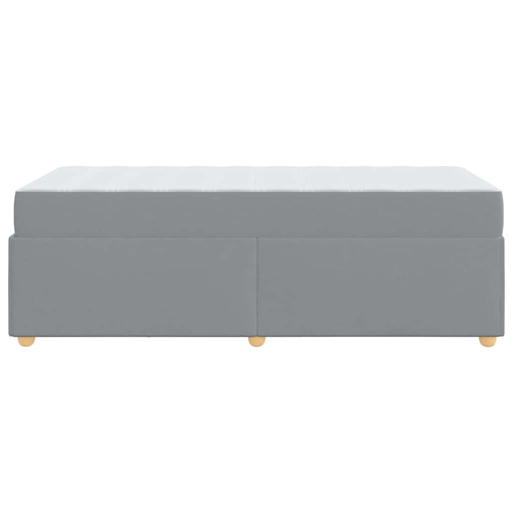 Σκελετός Κρεβατιού με στρώμα Ανοιχτό γκρι 100 x 200 cm ύφασμα