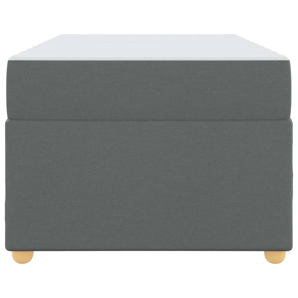 Σκελετός Κρεβατιού με στρώμα Σκούρο Γκρι 100 x 200 cm ύφασμα