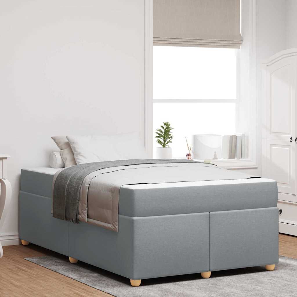 Σκελετός Κρεβατιού με στρώμα Ανοιχτό γκρι 120 x 190 cm ύφασμα