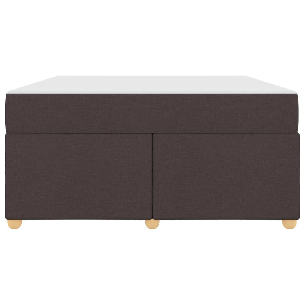 Σκελετός Κρεβατιού με στρώμα Σκούρο Καφέ 140 x 200 cm ύφασμα