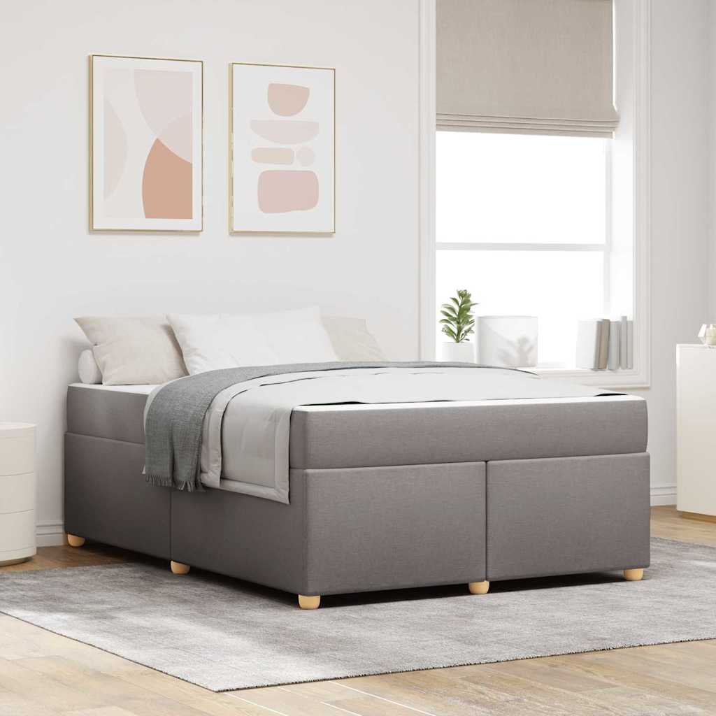 Σκελετός Κρεβατιού με στρώμα Taupe 140 x 200 cm ύφασμα
