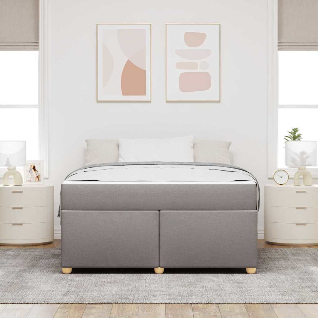 Σκελετός Κρεβατιού με στρώμα Taupe 140 x 200 cm ύφασμα