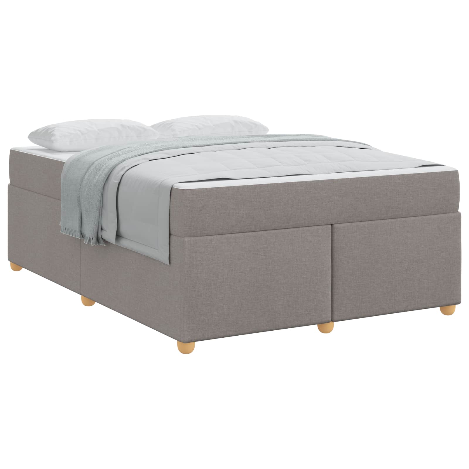 Σκελετός Κρεβατιού με στρώμα Taupe 140 x 200 cm ύφασμα