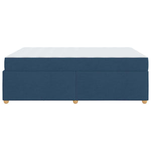 Σκελετός Κρεβατιού με στρώμα Μπλε 140 x 200 cm ύφασμα