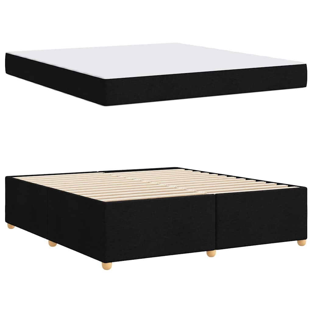 Σκελετός Κρεβατιού με στρώμα Μαύρο 180 x 200 cm ύφασμα