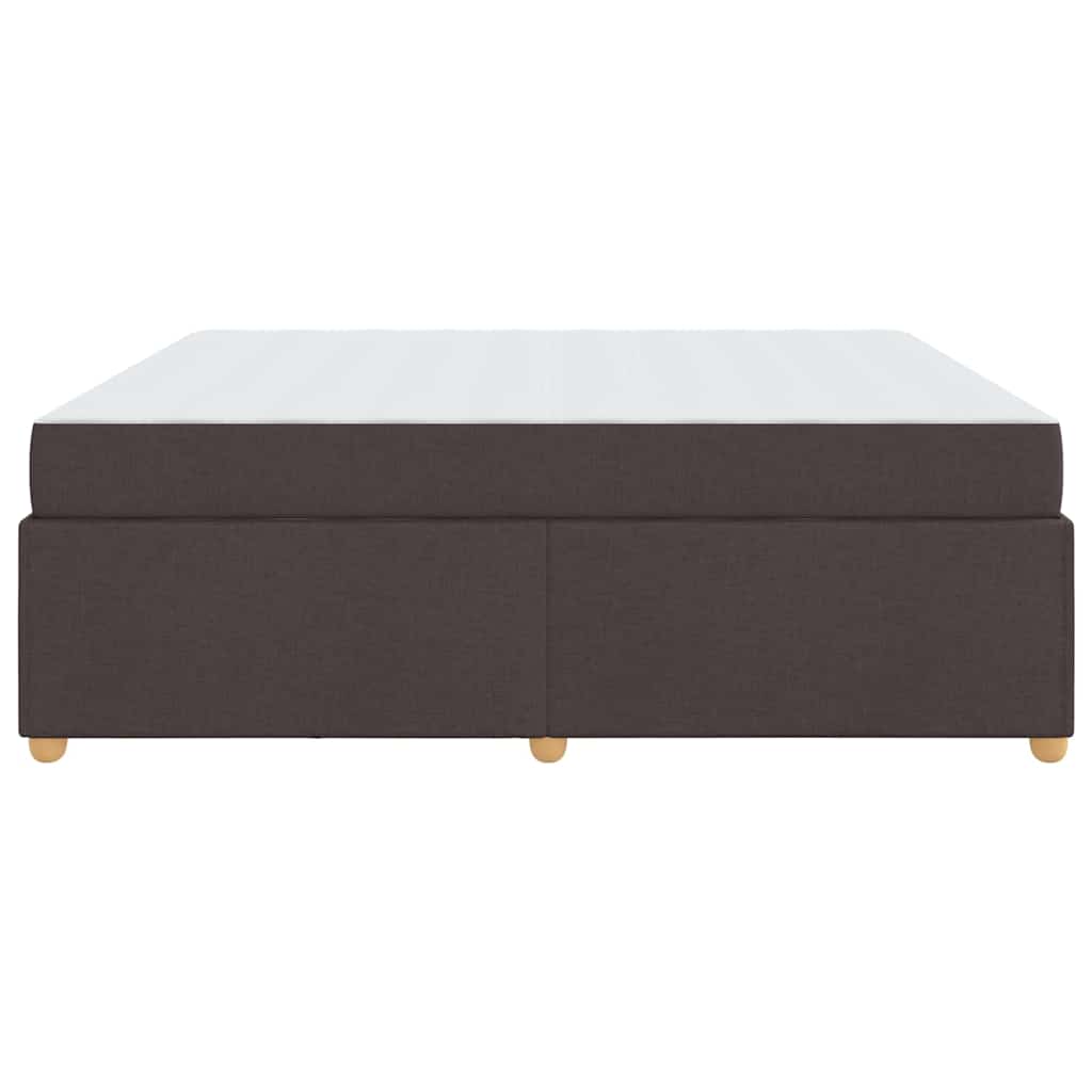Σκελετός Κρεβατιού με στρώμα Σκούρο Καφέ 180 x 200 cm ύφασμα
