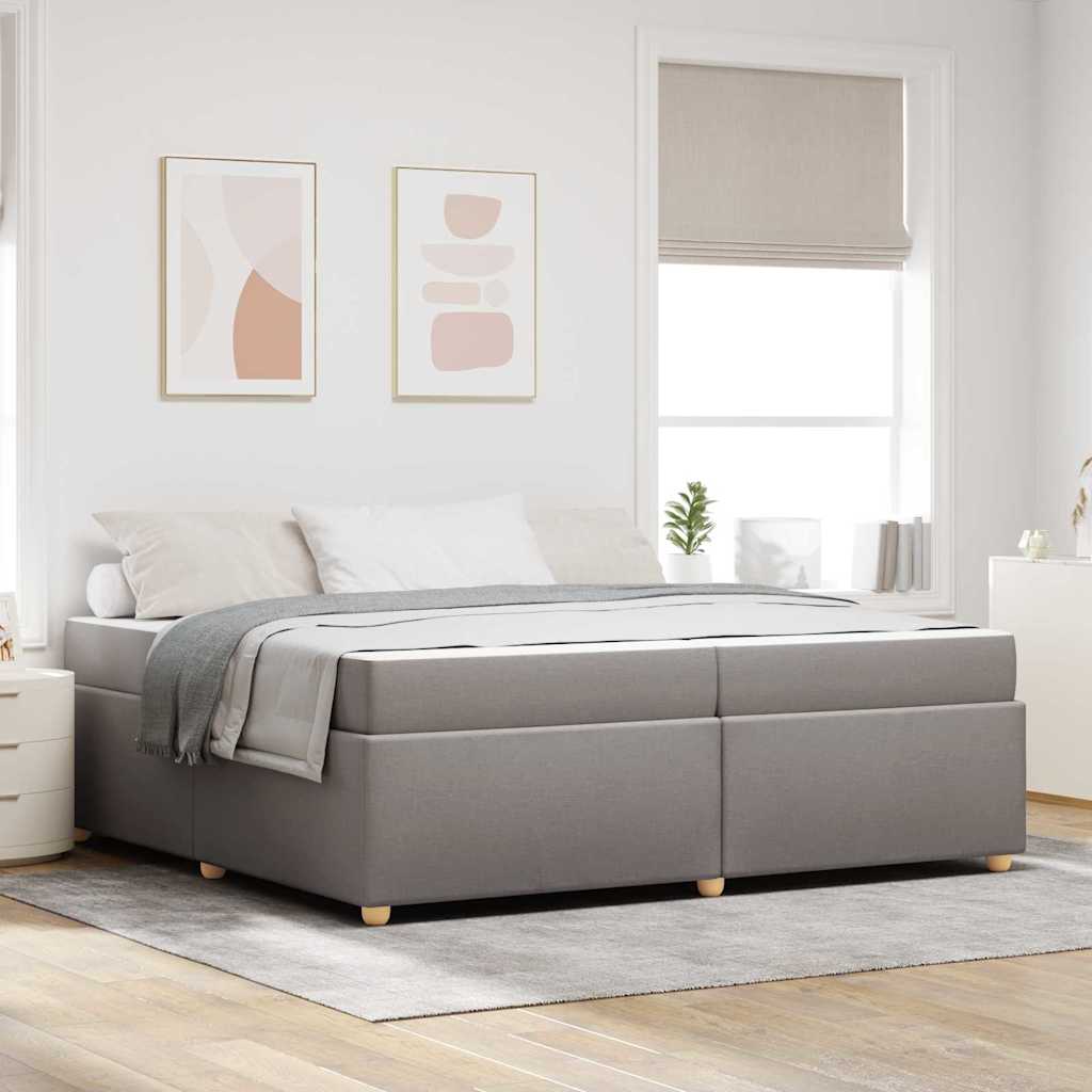 Σκελετός Κρεβατιού με στρώμα Taupe 200 x 200 cm ύφασμα
