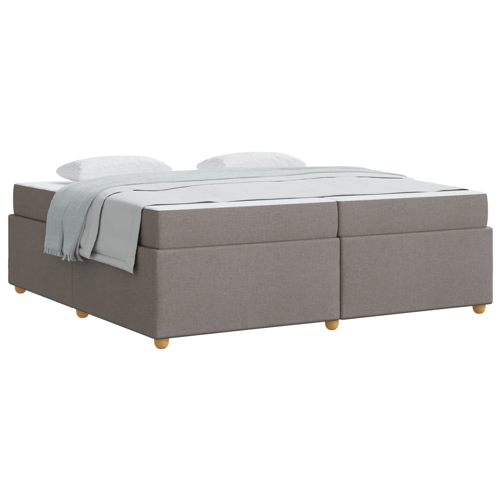 Σκελετός Κρεβατιού με στρώμα Taupe 200 x 200 cm ύφασμα