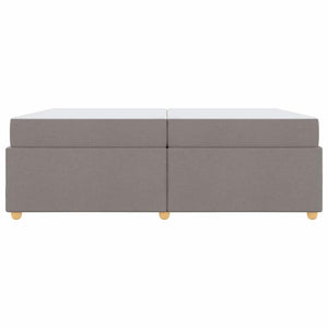 Σκελετός Κρεβατιού με στρώμα Taupe 200 x 200 cm ύφασμα - Pakobazaar