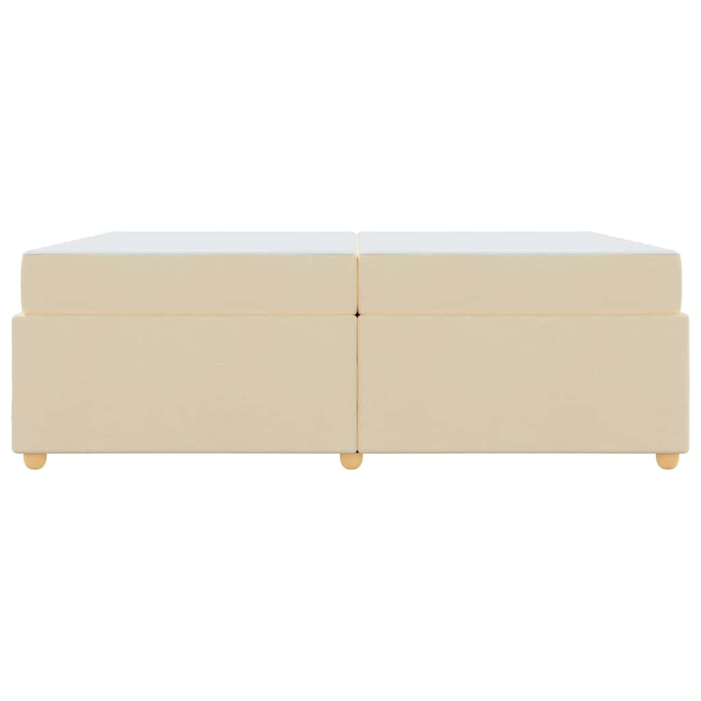 Σκελετός Κρεβατιού με στρώμα Κρεμ 200 x 200 cm ύφασμα