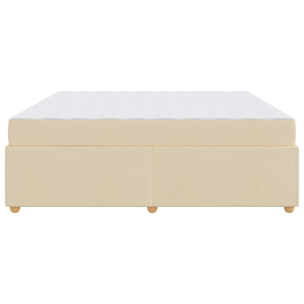 Σκελετός Κρεβατιού με στρώμα Κρεμ 200 x 200 cm ύφασμα