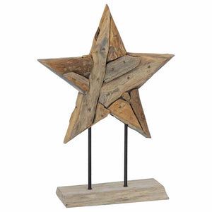 Χριστουγεννιάτικο Αστέρι Καφέ 43,5 x 13,5 x 59 εκ - Pakobazaar