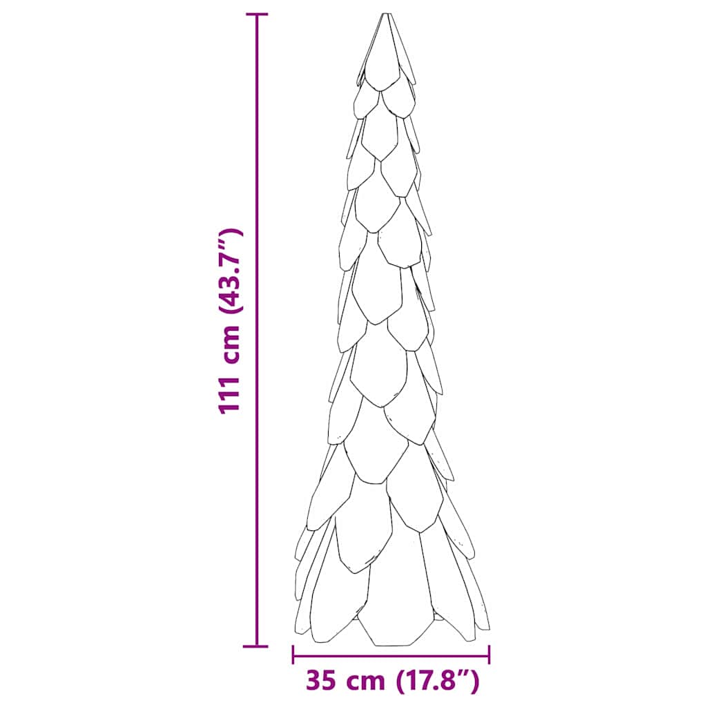 Χριστουγεννιάτικο Δέντρο με βάση Καφέ 111 εκ Μασίφ ξύλο teak - Pakobazaar