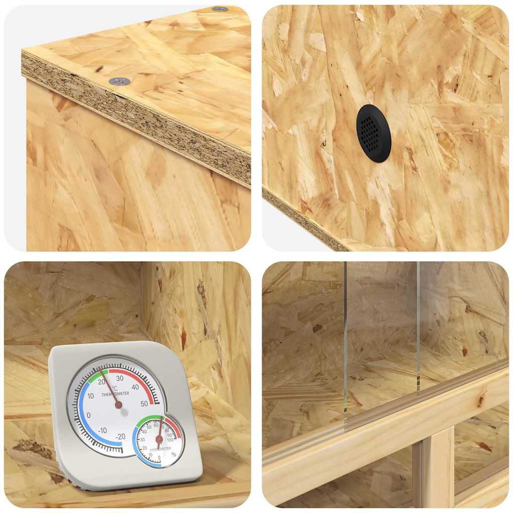 Terrarium Καφέ 80 x 50 x 100 εκ. OSB