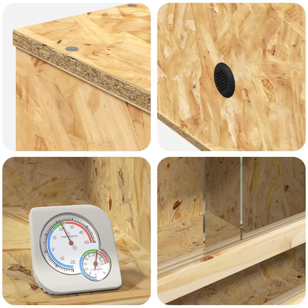 Terrarium Καφέ 50 x 50 x 130 εκ OSB