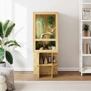 Terrarium Καφέ 50 x 50 x 130 εκ OSB