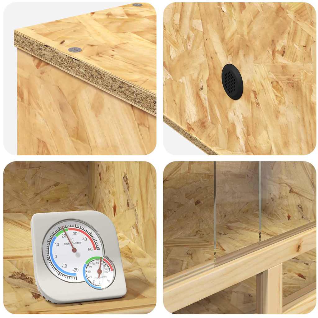 Terrarium Καφέ 80 x 40 x 90 εκ OSB