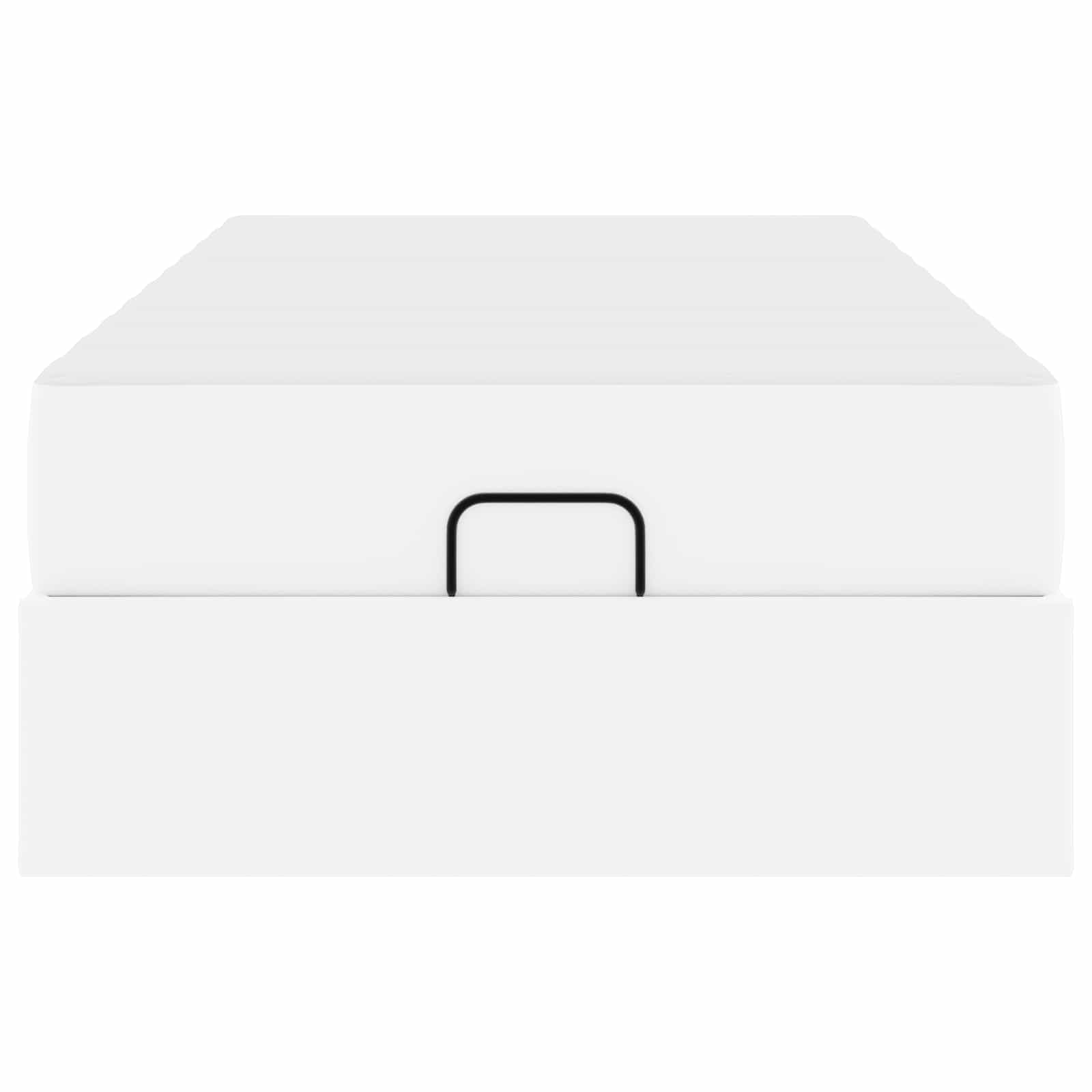 Σκελετός κρεβατιού με στρώμα με στρώμα 2 pcs Λευκό PVC - Pakobazaar