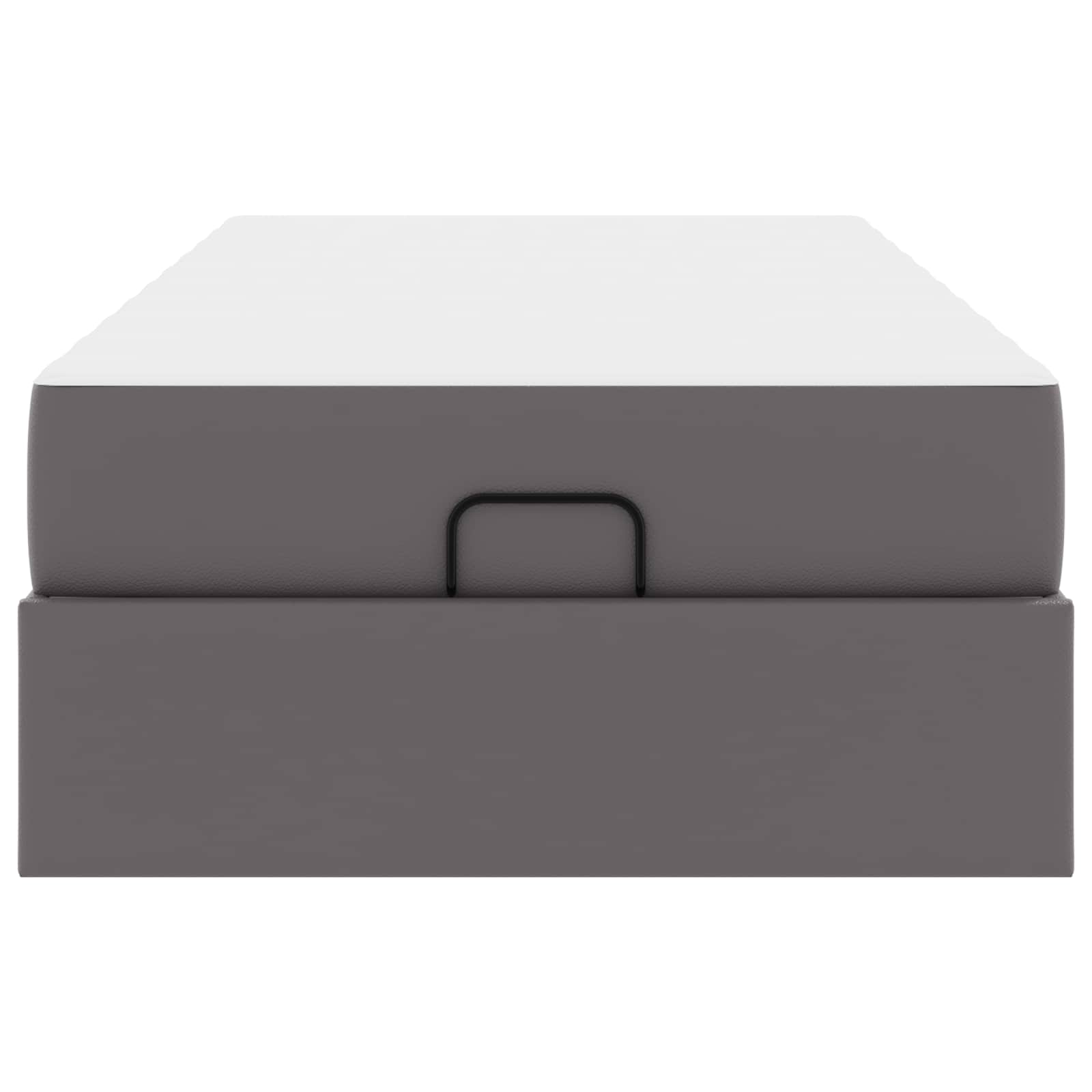 Σκελετός κρεβατιού με στρώμα με στρώμα 2 pcs Γκρι PVC - Pakobazaar