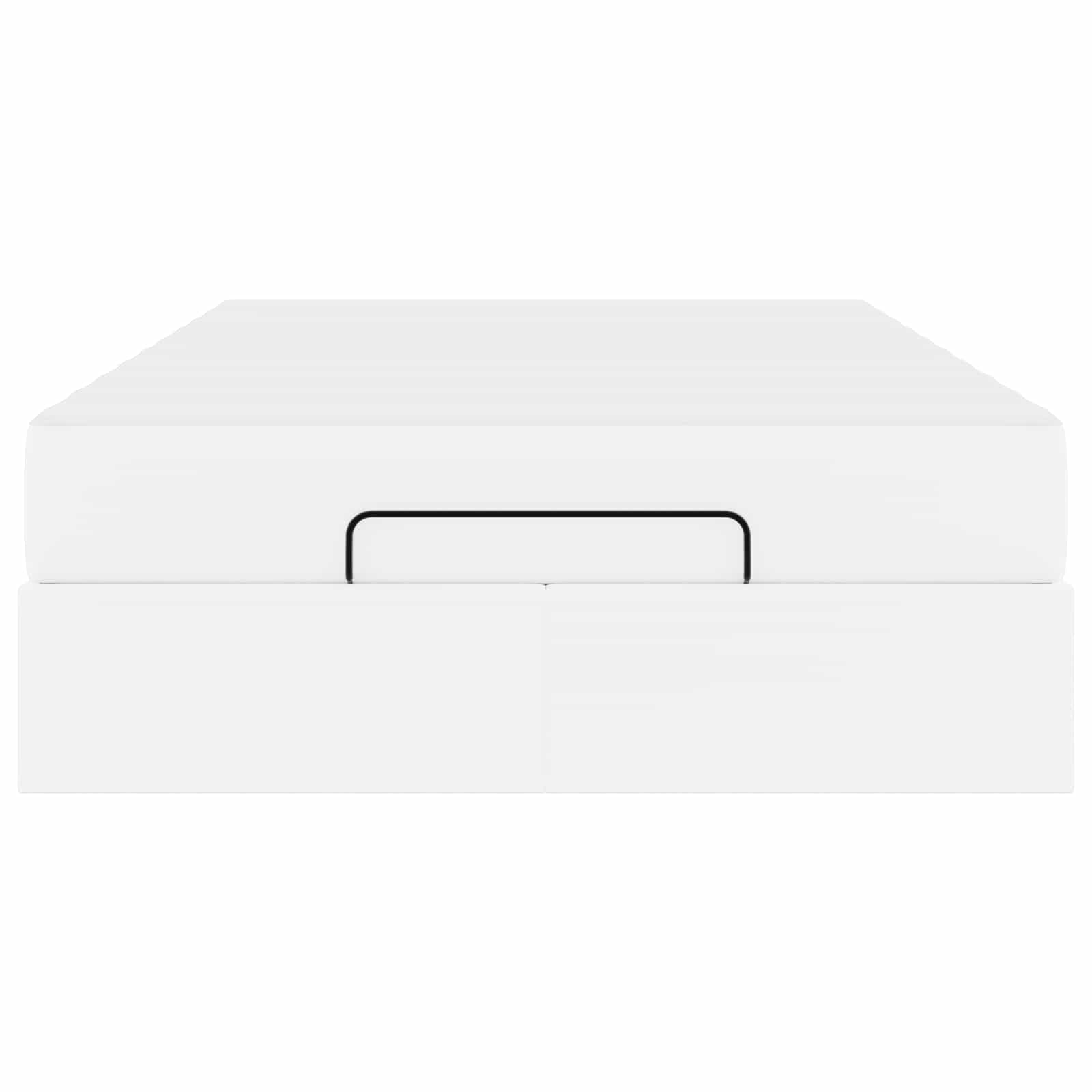 Σκελετός κρεβατιού με στρώμα με στρώμα 2 pcs Λευκό PVC - Pakobazaar