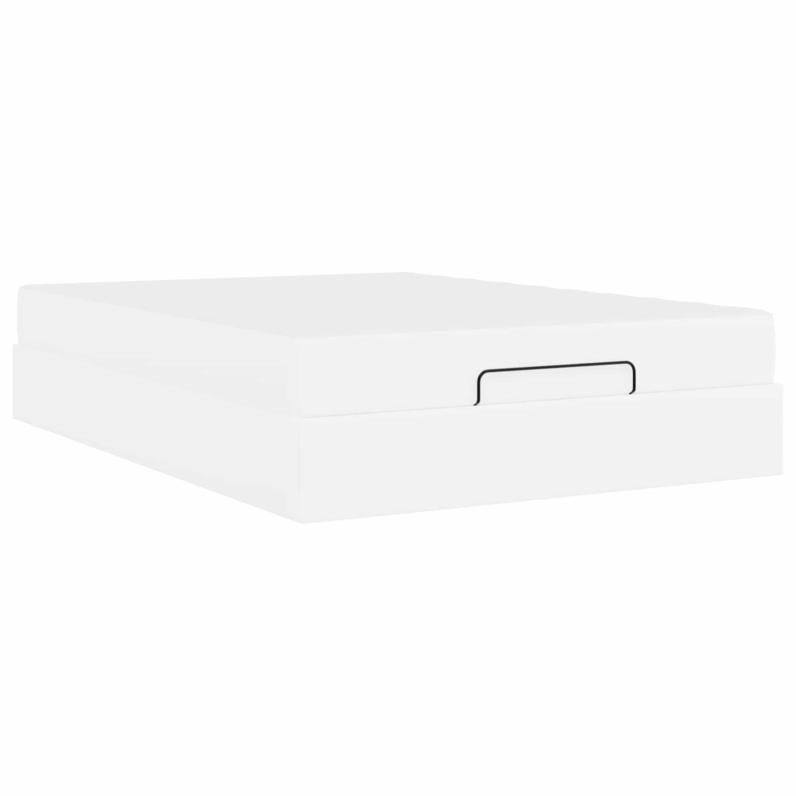 Σκελετός κρεβατιού με στρώμα με στρώμα 2 pcs Λευκό PVC - Pakobazaar