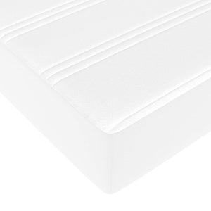 Σκελετός κρεβατιού με στρώμα με στρώμα 2 pcs Λευκό PVC - Pakobazaar