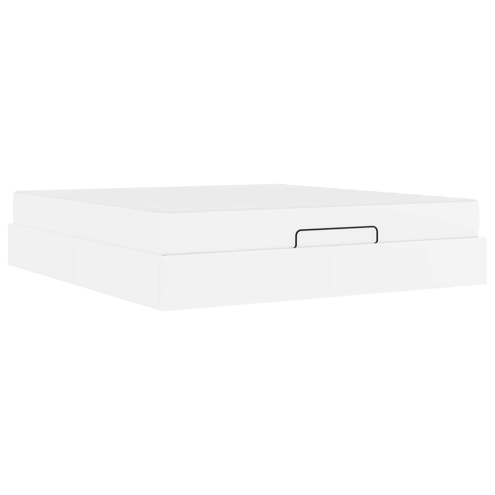 Σκελετός κρεβατιού με στρώμα με στρώμα 2 pcs Λευκό PVC - Pakobazaar