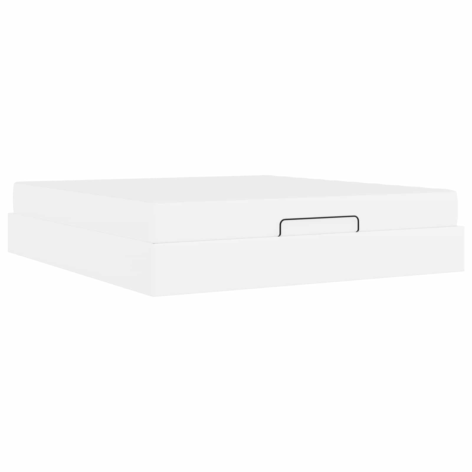 Σκελετός κρεβατιού με στρώμα με στρώμα 2 pcs Λευκό PVC - Pakobazaar